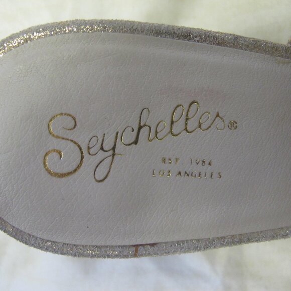 Seychelles Adapt Silver Leather Upper Heels - 3 Inch Heels - Picture 3 of 8